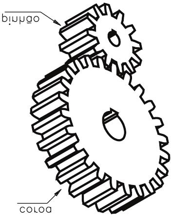 3 Elementos de transmissão Engrenagem Engrenagens são rodas com dentes padronizados que servem para transmitir movimento e força entre dois eixos.