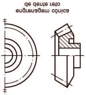 3 Elementos de transmissão Engrenagem Engrenagens cônicas Engrenagens cônicas são