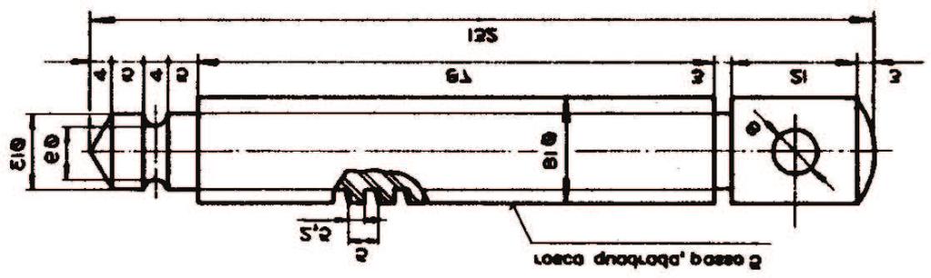 1 Elementos de ligação Repreentação de rosca em desenho técnico não Em desenho técnico costuma-se desenhar o perfil da rosca triangular métrica e Witworth, conforme indicado abaixo: A representação
