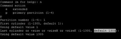 Execute o comando: fdisk - l (isto alistará as separações disponíveis) Você verá uma das separações que não têm uma tabela válida da separação Disk /dev/sdb doesn't contain a valid partition table
