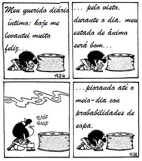 com/category/comics/ Mafalda, personagem criada pelo cartunista argentino Quino, é conhecida