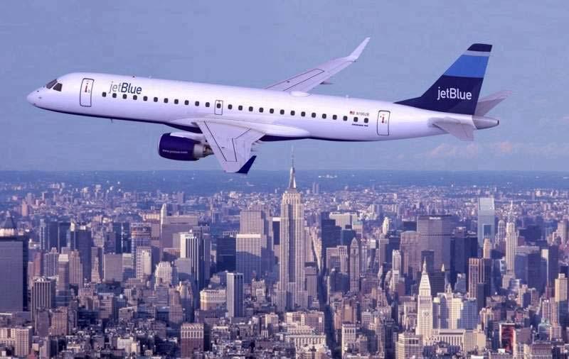 EMBRAER 190 - JetBlue Pedidos Firmes: 100 Entregas: 0 Expansão para mercados de média