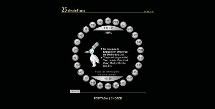 El Mundo est í 25 Años sin Franco gr Flash es de imagens ser ampliadas atravé que à é El Mundo lan 23 F El golpe, 20 años después o, uma introdu o apresentava uma imagem est Figura 3 Print screen de