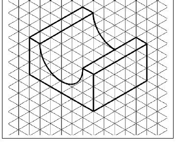 Perspectiva Isométricas Projeção isométrica Exercício