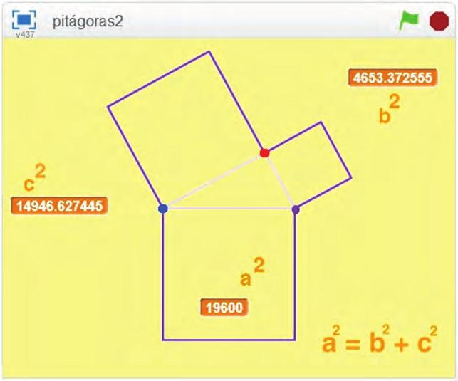 12, p. 256. 2. Teorema de Pitágoras: Trazemos também a sugestão de construir um ambiente para observar o Teorema de Pitágoras, conforme Figura 19.