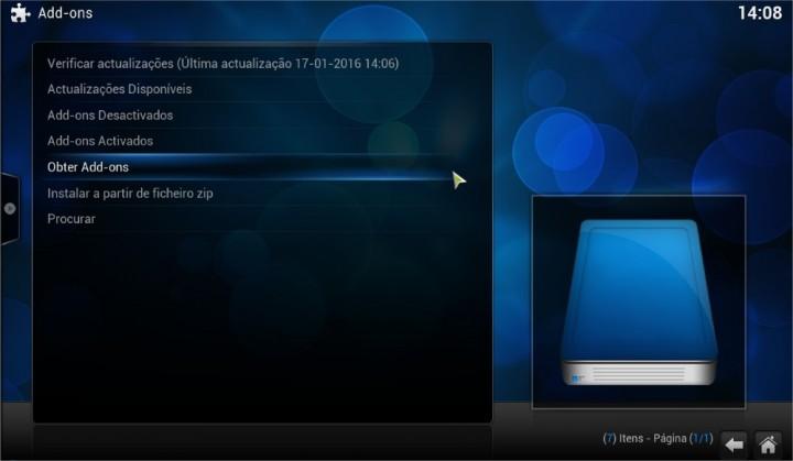 Passo 9: Escolher o KODI ADD-ON