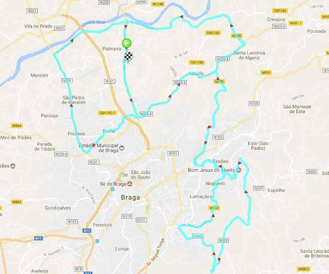 Local de Concentração- Partida: Rua da Japoneira, Palmeira, Braga Chegada: Travessa Mira Cávado - Igreja