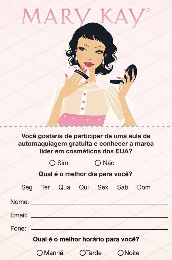 6º Abordagem para agendar sessão de make No Shopping, na faculdade, na rua, etc.