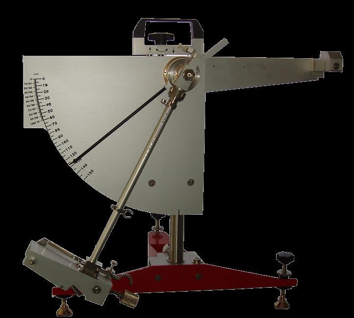 Pêndulo Britânico EQUIPAMENTO PORTÁTIL O pêndulo britânico possibilita a medição do coeficiente de atrito cinemático