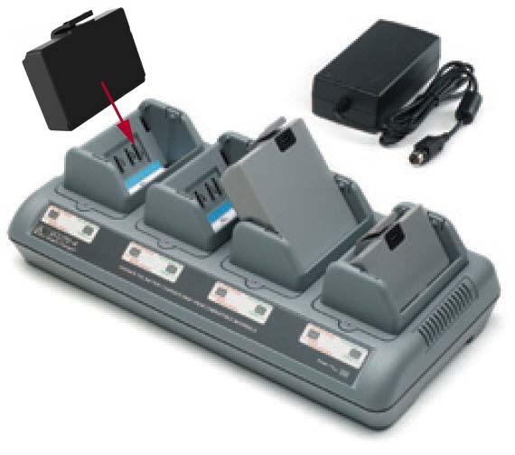 s móveis da série QLn Existem cinco (5) maneiras de carregar a bateria da série QLn, duas das quais com a bateria fora da impressora (Carregador quádruplo e Smart Charger-2) e três com ela na