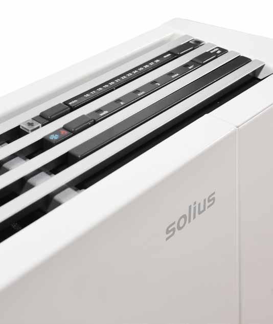 Controlo A Solius desenvolveu uma gama alargada de controladores electrónicos para os ventiloconvectores Slim.
