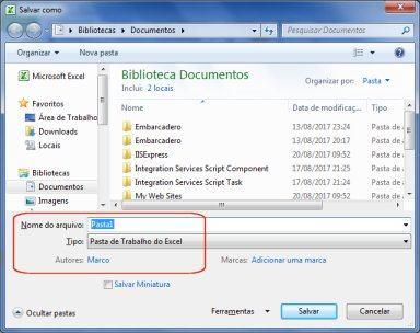 Responde Excel Flaydel 8 7. Painel 3 Como salvar em XLS Os arquivos salvos até o Office 2003 do Excel terminam com XLS, a partir do Office 2007 terminam com XLSX.