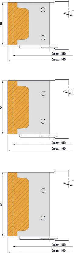 Porta-lâminas universal para perfilar Cabezal universal para