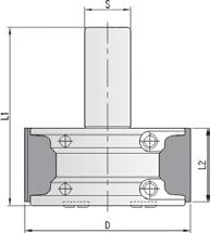 Porta-lâminas universal para perfilar Cabezal universal para perfilar D L2 L1 S Z MEC A511 90 40 97 25 2 A511.090.140.25 100 60 117 25 2 A511.100.160.