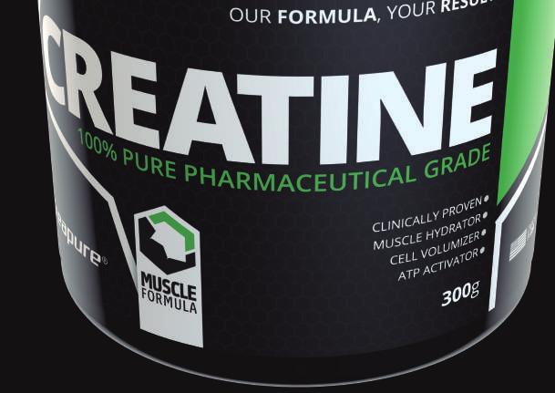 CREATINE 300g Sendo um dos suplementos mais utilizados no mundo, a Muscle Formula adquiriu a melhor matéria prima do mundo, a Creapure.