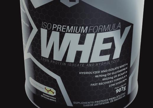ISOPREMIUM FORMULA 907g e 2,270kg O Iso Formula é um produto proteico elaborado por dois tipos de proteína, sendo elas: proteína do soro do leite isolada (70%) e proteína do soro do leite isolada e