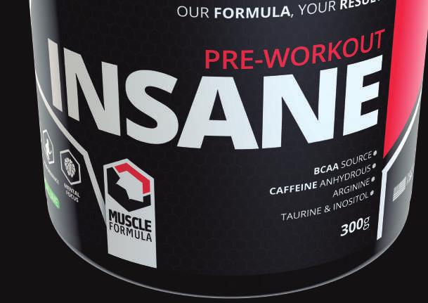 INSANE 300g Desenvolvido para ser o pré-treino mais completo do mercado da suplementação esportiva, o INSANE possui uma fórmula única.