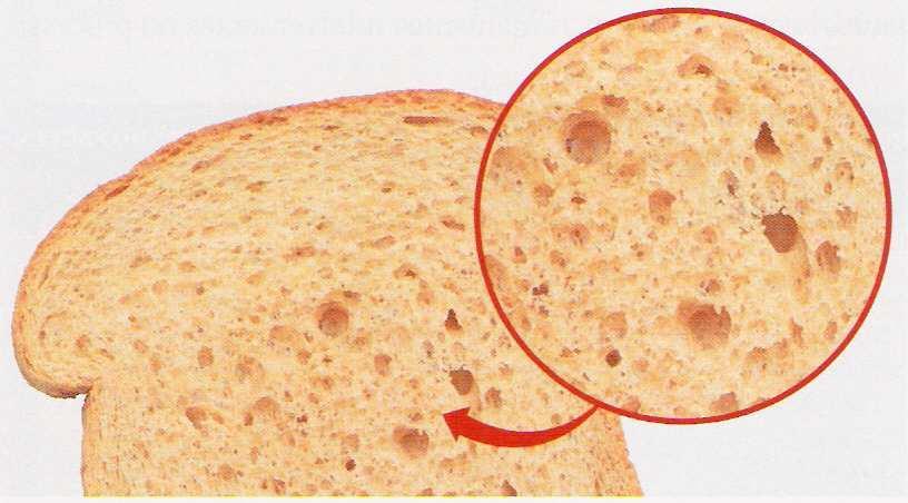 Na produção de pão, o CO 2 formado forma bolhas que ficam aprisionadas na massa, conferindo a estrutura alveolar característica do miolo do pão. O álcool evapora-se no momento do cozimento.