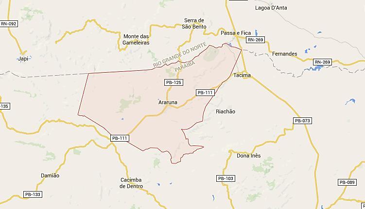 uma altitude de aproximadamente 580 m e sua distância até a capital são de 115,0473 Km., tendo acesso tanto pela BR 230/BR como pela 104/PB.