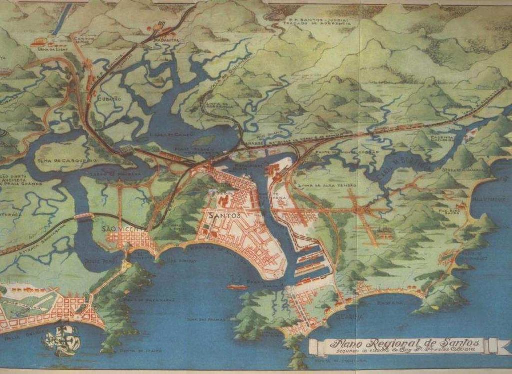 rodovia Imigrantes (1976), a BR 101 (Rio/Santos), a rodovia Mogi-Bertioga, e, recentemente, a construção da 2ª pista da Imigrantes, compondo o sistema Anchieta-Imigrantes.