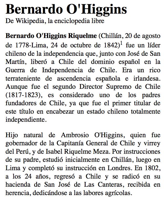 Chile: aspectos do