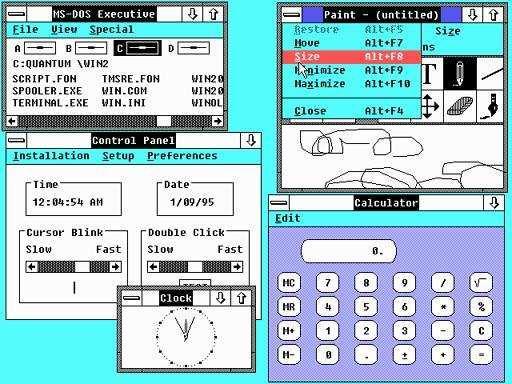 MAXIMIZANDO O Windows 2.0 surgiu em 1987.
