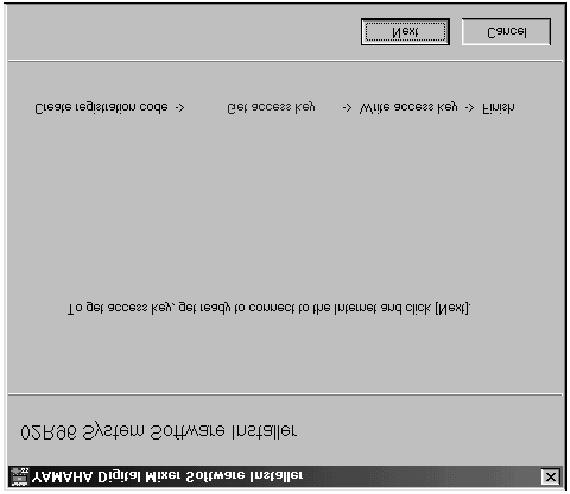 NOTA: As instruções a seguir se referem à instalação do software na 02R96 a partir de um computador com Windows 98SE.