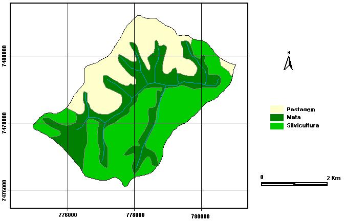 em detrimento da expansão da área reflorestada co eucalipto (129,2%).