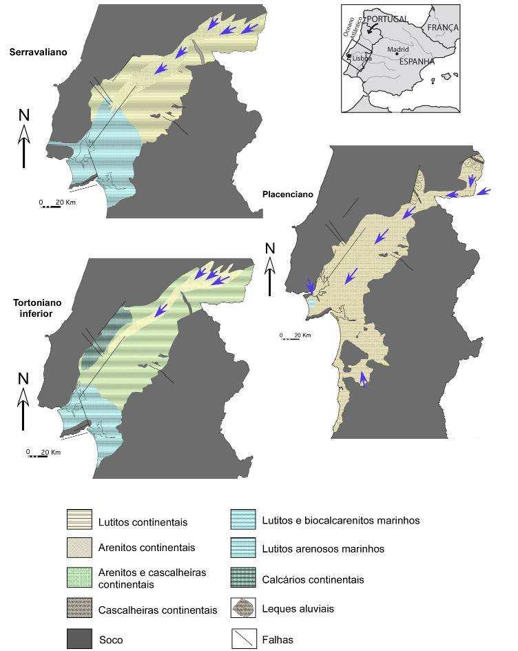 evolutivas da Bacia do Baixo Tejo (PAIS et al., 2009).