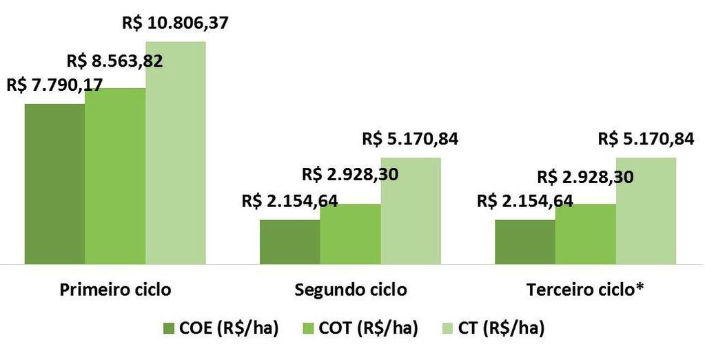 4 Terceiro Ciclo da Eucaliptocultura Surge Como Alternativa para Aumentar a Rentabilidade dos Produtores de Curvelo-MG Mais uma vez foi realizada a atualização do painel de custos de produção da