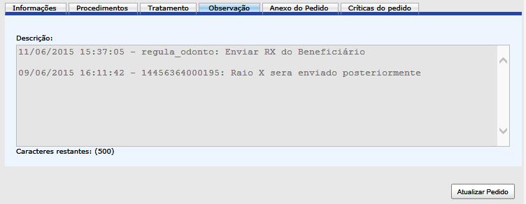 ABA OBSERVAÇÃO A oservção é de preenchimento opcionl, nel você pode pssr