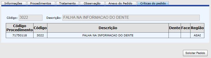 ABA CRÍTICAS DO PEDIDO A Crítics do Pedido, só ficrá disponível pr visulizção pós solicitção do Pedido.