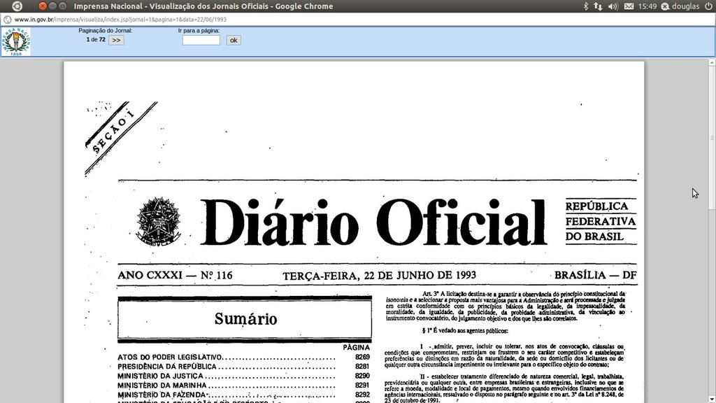 Faço saber que o Congresso Nacional decreta e eu sanciono a seguinte Lei: Capítulo I DAS DISPOSIÇÕES GERAIS Seção I Dos Princípios Art.