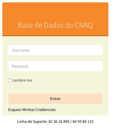 1. Acesso a Base de Dados Para aceder a Base de Dados do CNAQ o usuário deve aceder ao link www.cnaq.ac.mz e clicar no menu SI-CNAQ.