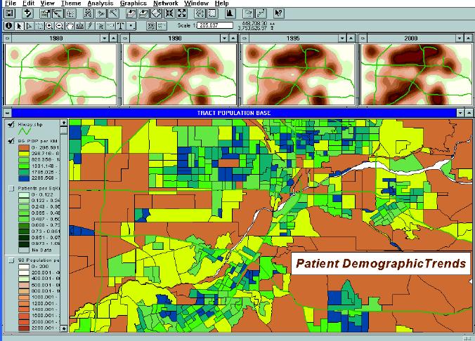 Modelagem de tendências Agrupamentos e comparações de dados ArcNews e ArcUser Magazine (ESRI), ver www.esri.