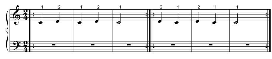 2.2.3 Explorando os dedos 1, 2 e 3 na mão direita Exercício 48 Agora que você está trabalhando com essas novas notas e dedilhado, é importante apropriar-se musicalmente disso.
