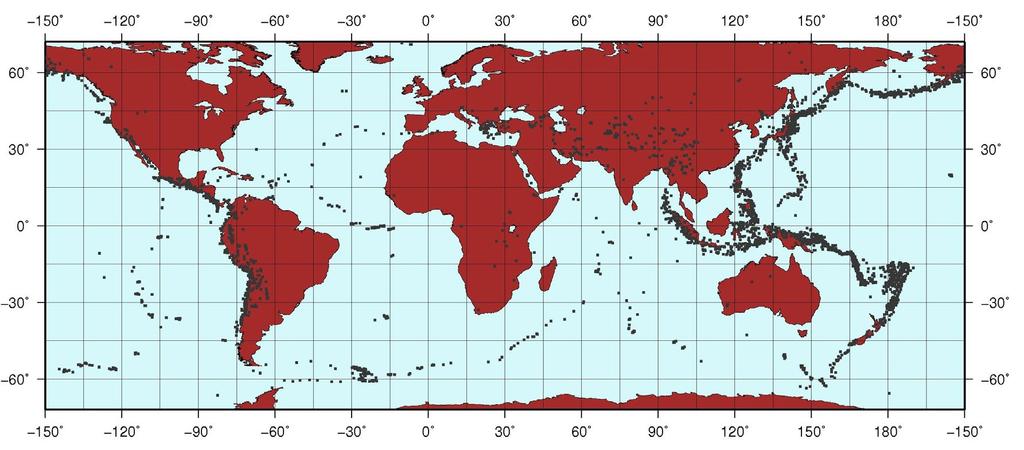 34 Licenciatura em Ciências USP/Univesp Módulo 2 Independentemente da largura desses cinturões de atividade sísmica, fica evidente que existem extensas regiões tanto nos continentes quanto nos