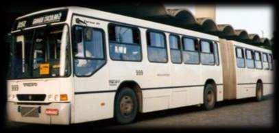 Transporte Público Coletivo Ônibus articulados ou biarticulados Capacidade: alta (170/220 pax) Velocidade: baixa Combustível: