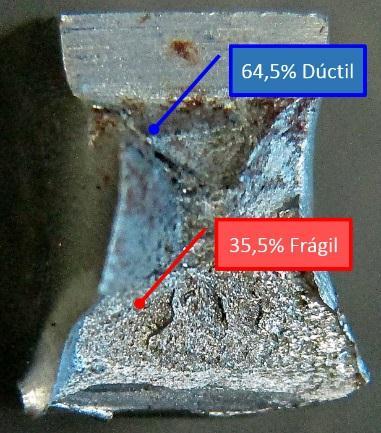 Nota-se que o valor da tenacidade a impacto Charpy foi bem mais elevada do que a registrada pelo metal base.