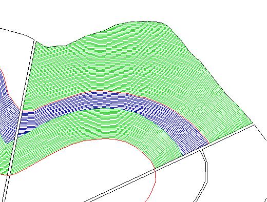 Geração de linhas de sulcação e carreadores em nível, utilizando como referências as curvas de
