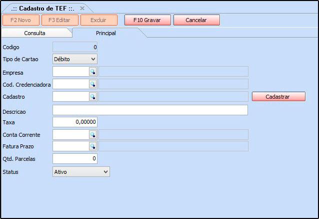 Como Cadastrar Pagamentos TEF? - FS34.1 Caminho: Cadastros>Financeiro>TEF Referência: FS34.1 Versão: 2017.03.