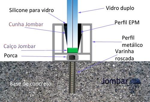 Dimensões: 60x60 mm com dois tipos de alturas, 0-4 mm e 4-8 mm.