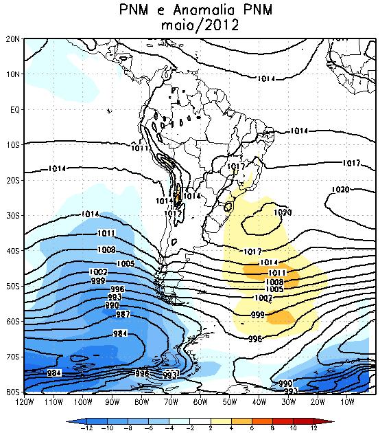 primeira quinzena (Figura 12, abaixo esquerda) no Pacífico sudoeste, resultande da presença de intensos ciclones.