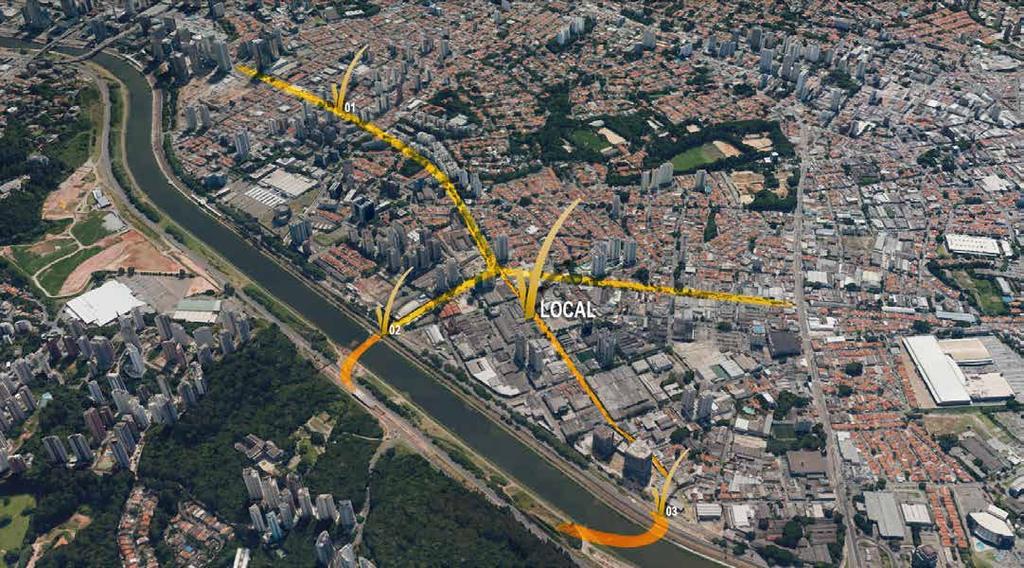 MELHORAMENTO DA INFRAESTRUTURA URBANA AS OBRAS Integram a Operação Urbana Água Espraiada. Serão feitas entre as pontes do Morumbi e João Dias.