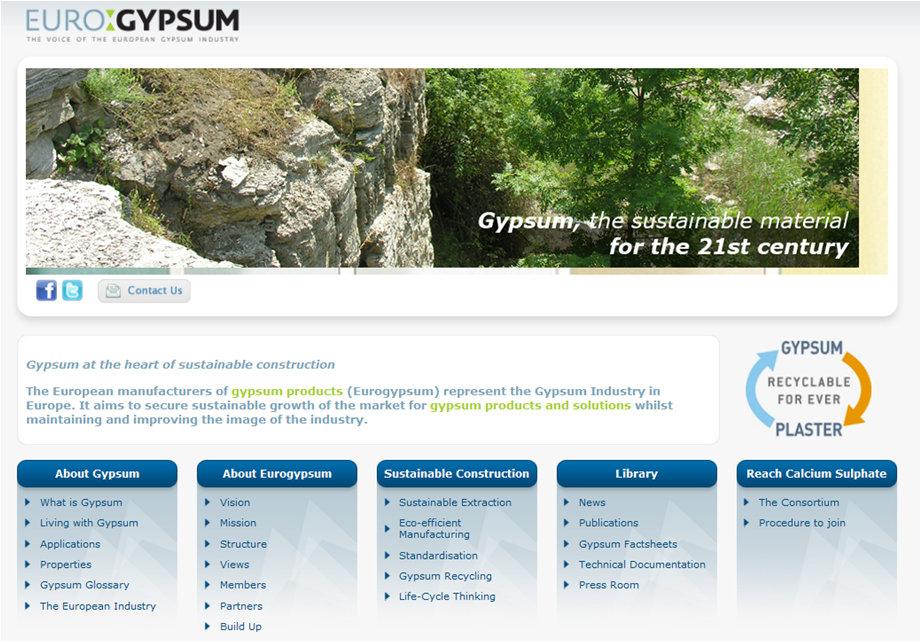 Gyptec membro da Eurogypsum A associação europeia dos fabricantes de produtos à base de gesso, Eurogypsum, tem como objetivoassegurar o crescimento sustentável do mercado, contribuindo para a