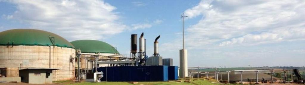 Potencial de Geração de Energia com Biogás proveniente das usinas de A&E