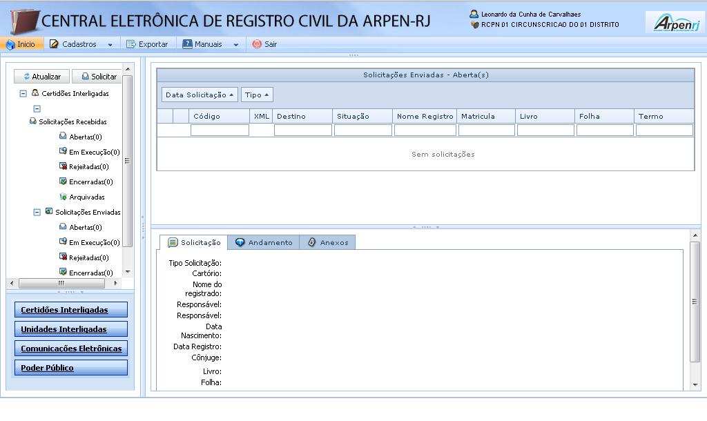 4- UTILIZANDO O MÓDULO DE CERTIDÕES INTERLIGADAS: Após efetuar todos os passos do item