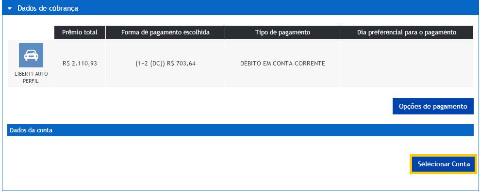 PREENCHIMENTO DA PROPOSTA DADOS BANCÁRIOS Para informar os dados bancários