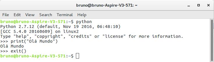 Interpretador Python Outra função de Python!