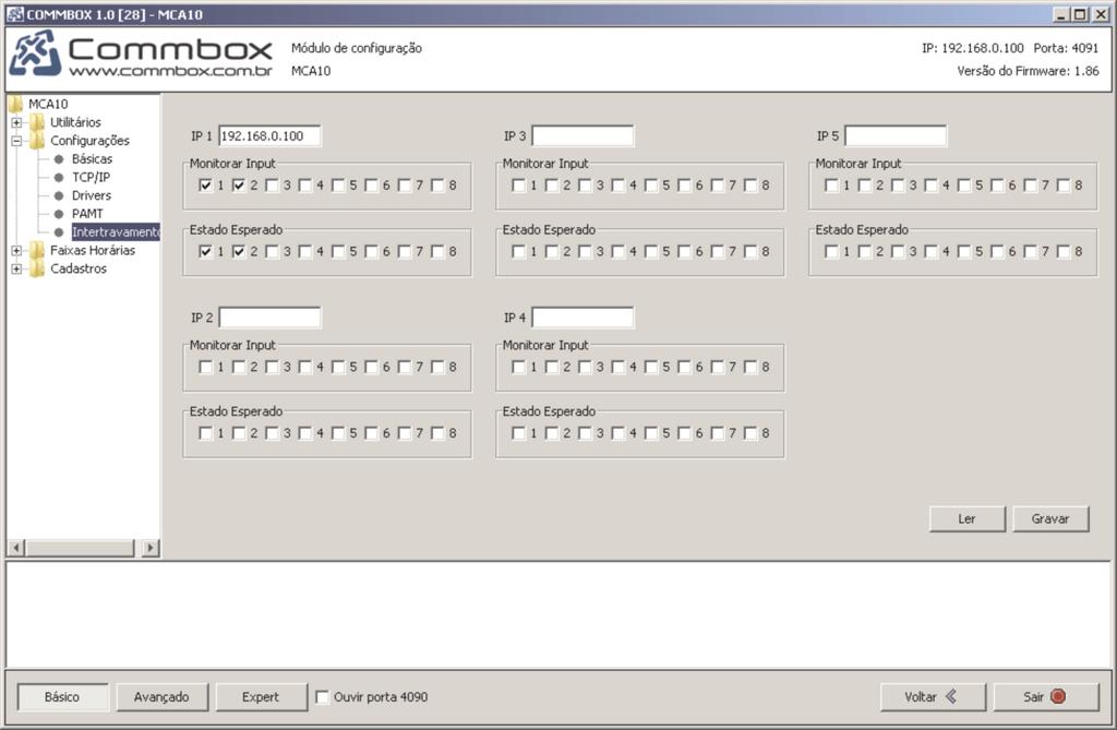 MCA10 - CONTROLE DE ACESSO CONFIGURAÇÃO - MCA10 PARA